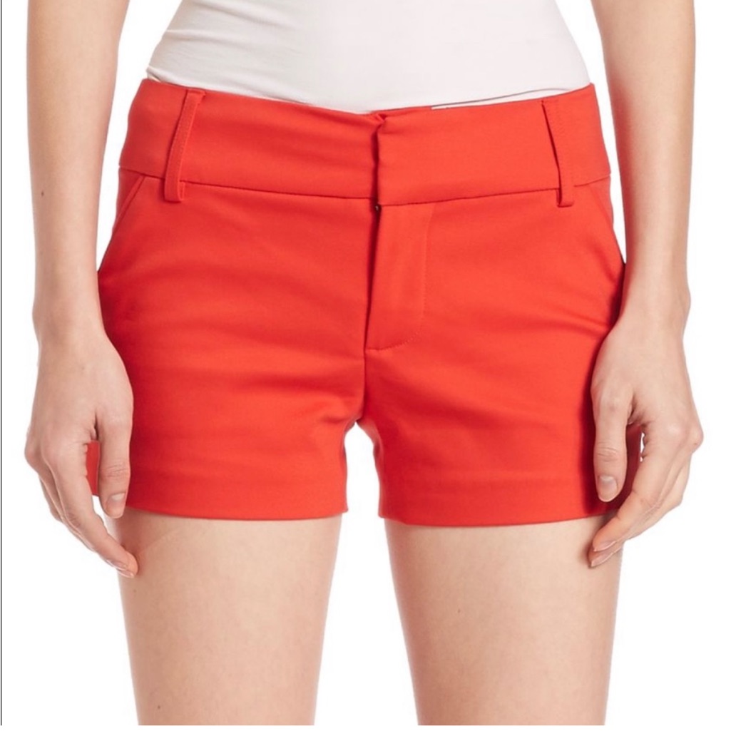 Alice+Olivia Candy Cuff Orange Shorts Sz.4